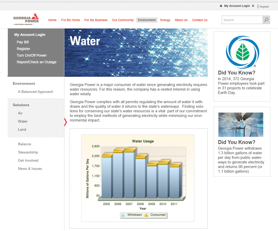 Georgia Power website